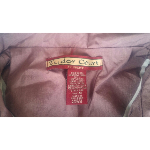 Vintage 90s Windbreaker size Medium Haband Mauve - Picture 5 of 6